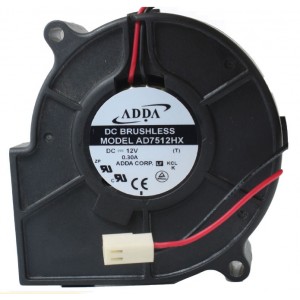 ADDA AD7512HX 12V 0.30A 2wires Cooling Fan