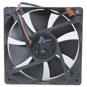 Delta AFB1212EJ-01 12V 1.5A  4wires Cooling Fan