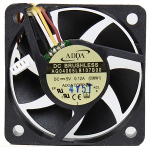 ADDA AG04005LB107B00 5V 0.12A  4wires Cooling Fan