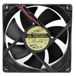 ADDA AG09212HB257110 12V 0.4A  2wires Cooling Fan