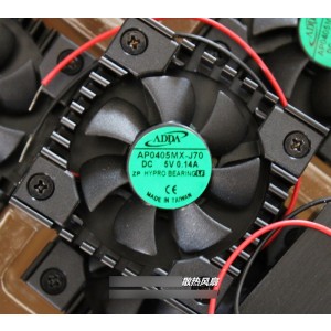ADDA AP0405MX-J70 5V 0.14A  2wires Cooling Fan
