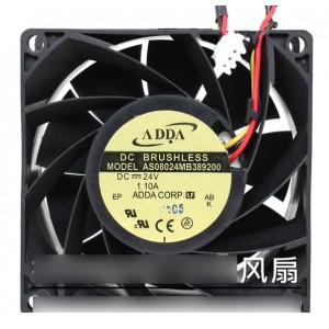 ADDA AS08024MB389200 24V 1.1A  3wires Cooling Fan