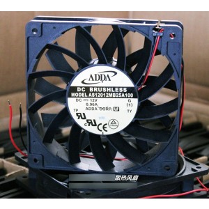 ADDA AS12012MB25A100 12V 0.96A 2wires Cooling Fan