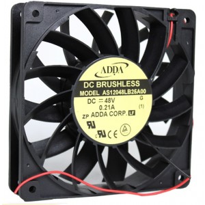 ADDA AS12048LB25A00 48V 0.21A  2wires Cooling Fan