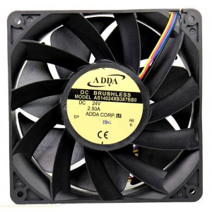 ADDA AS14024XB387BB0 24V 2.50A 4 wires Cooling Fan