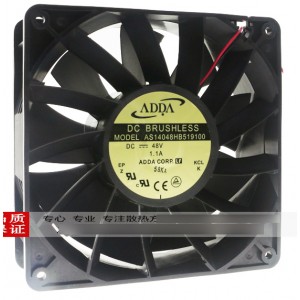 ADDA AS14048HB519100 48V 1.1A 2 wires Cooling Fan