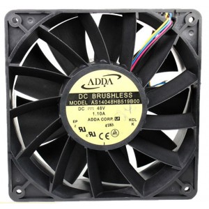 ADDA AS14048HB519B00 48V 1.0A  4wires Cooling Fan