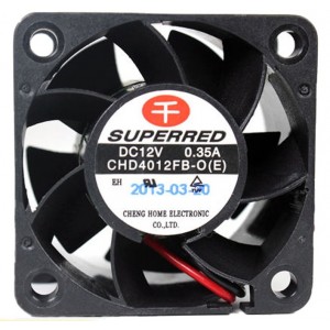 Superred CHD4012FB-O(E) 12V 0.35A  2wires Cooling Fan