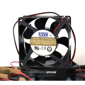 AVC DATA0832B4S 24V 0.38A 9.12W 2wires Cooling Fan