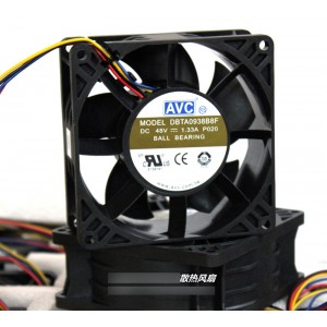AVC DBTA0938B8F 48V 1.33A 4wires cooling fan
