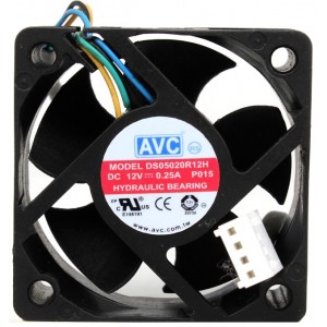 AVC DS05020R12H 12V 0.25A 4wires cooling fan