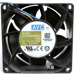 AVC DYTB8038B2G 12V 4.5A  4wires Cooling Fan