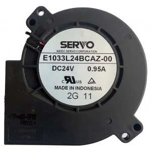 SERVO E1033L24BCAZ-00 24V 0.95A  2wires Cooling Fan