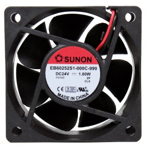 SUNON EB60252S1-000C-999 24V 1.80W 2wires cooling fan