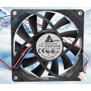 DELTA EFB0812HHB 12V 0.4A 3wires 4wires Cooling Fan