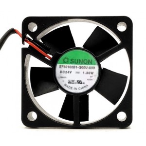 SUNON EFB50102B1-Q00U-A99 24V  1.3W 2wires Cooling Fan
