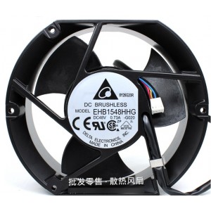 Delta EHB1548HHG 48V 0.73A 4wires Cooling Fan
