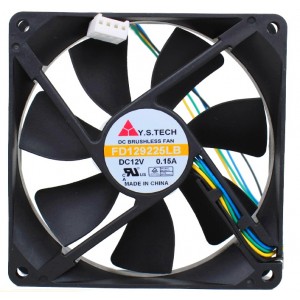 Y.S.TECH FD129225LB 12V 0.15A  4wires Cooling Fan