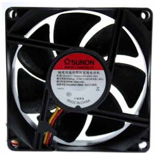 SUNON GE80254B3-000C-GE9 48V  4.08/3.9W 3wires Cooling Fan