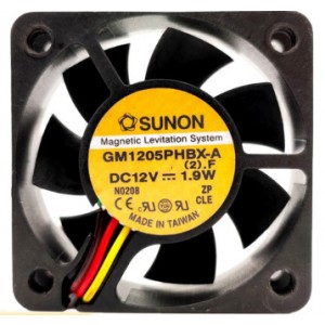 SUNON GM1205PHBX-A 12V  1.9W 3wires Cooling Fan
