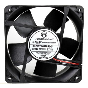 PELKO K1238Y24BPLB1-5 24V 1.733A  2wires Cooling Fan