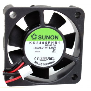 SUNON KD2405PHB1 24V  1.9W 2wires Cooling Fan