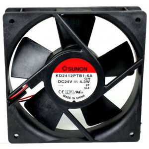 SUNON KD2412PTB1-6A 24V 6W 2wires Cooling Fan