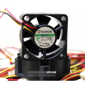 Sunon KDE1204PKVX 12V 1.6W 1.4W 3wires Cooling Fan