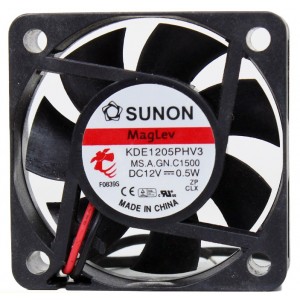 SUNON KDE1205PHV3 12V 0.7W / 0.5W 2wires 3wires Cooling Fan