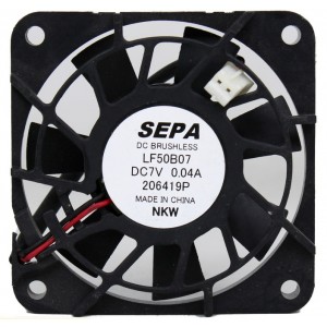 SEPA LF50B07 7V 0.04A 2wires cooling fan