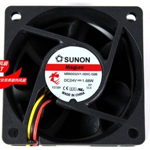 SUNON MB60252V1-000C-G99 24V  1.68W 3wires Cooling Fan