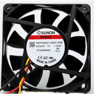 SUNON ME70202V1-000C-G99 24V  1.59W 3wires Cooling Fan