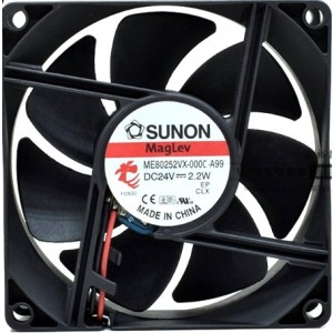 SUNON ME80252VX-000C-A99 24V 2.2W 2wires cooling fan