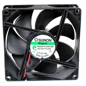 SUNON ME92251VX-0000-A99 12V  2.3W 2wires Cooling Fan