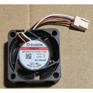SUNON MF40201V2-1000C-F99 12V 0.64W 3wires Cooling Fan