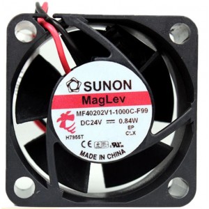 SUNON MF40202V1-1000C-F99 24V  0.84W 2wires Cooling Fan