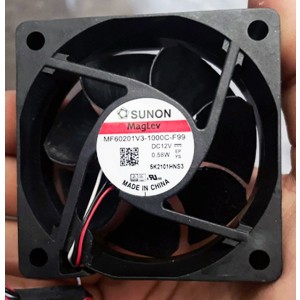 SUNON MF60201V3-1000C-F99 12V  0.58W 3wires Cooling Fan