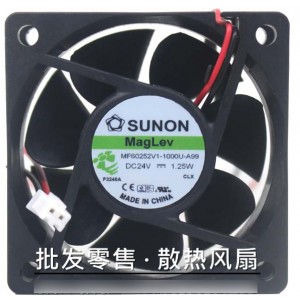 SUNON MF60252V1-1000U-A99 24V  1.2W 2wires Cooling Fan