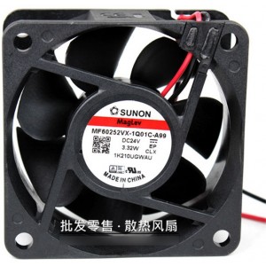 SUNON MF60252VX-1Q01C-A99 24V  3.32W 2wires Cooling Fan