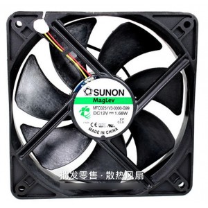 SUNON MFC0251V3-0000-G99 12V  1.38W 3wires Cooling Fan