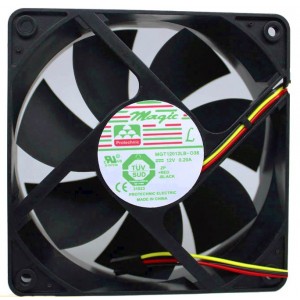 Magic MGT12012LB-038 12V 0.2A 3wires Cooling Fan