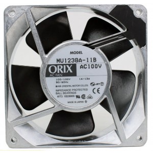 ORIX MU1238A-11B 100V 14/13W 2wires Cooling Fan