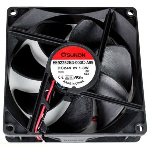 SUNON PE92252B3-000C-A99 24V 1.3W 2wires Cooling Fan