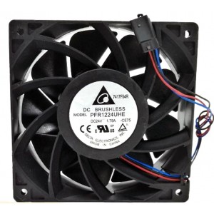 Delta PFR1224UHE 24V 1.75A 2wires 3wires Cooling Fan 