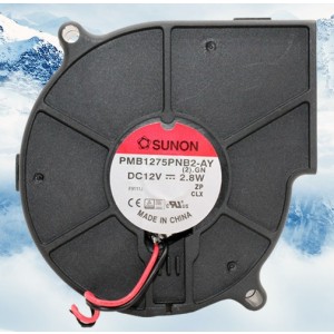 SUNON PMB1275PNB2-AY 12V 2.8W 2wires Cooling Fan 