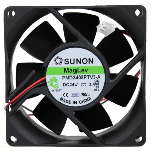 SUNON PMD2408PTV3-A 24V 3.4W 2wires Cooling Fan