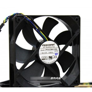 Foxconn PVA120G12Q 12V 0.6A  4wires Cooling Fan