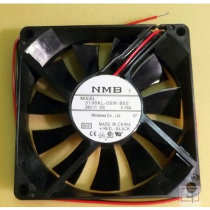 NMB 3106KL-05W-B50 24V 0.16A 2wires Cooling Fan