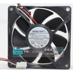 NMB 3110EL-05W-M59 24V 0.14A 3wires Cooling Fan 