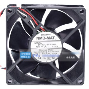 NMB 3110GL-B4W-B79 12V 0.38A  3wires Cooling Fan